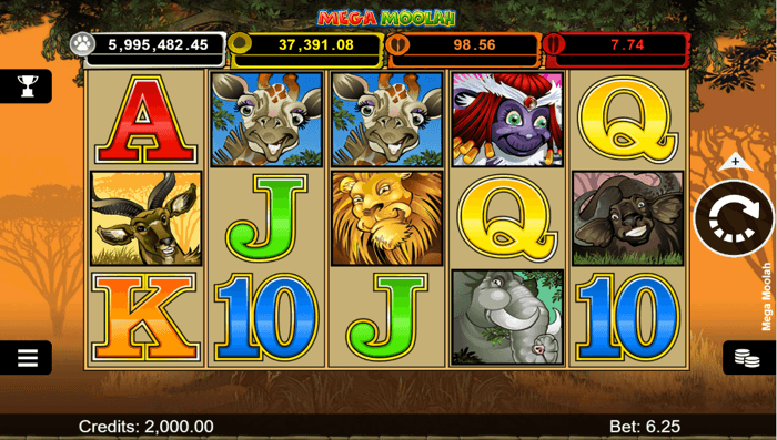 mega moolah slot game